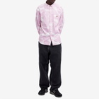 A Bathing Ape Men's Solid Camo Button Down Shirt in Pink