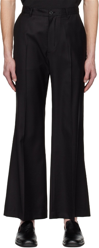 Photo: Youth Black Flared Trousers