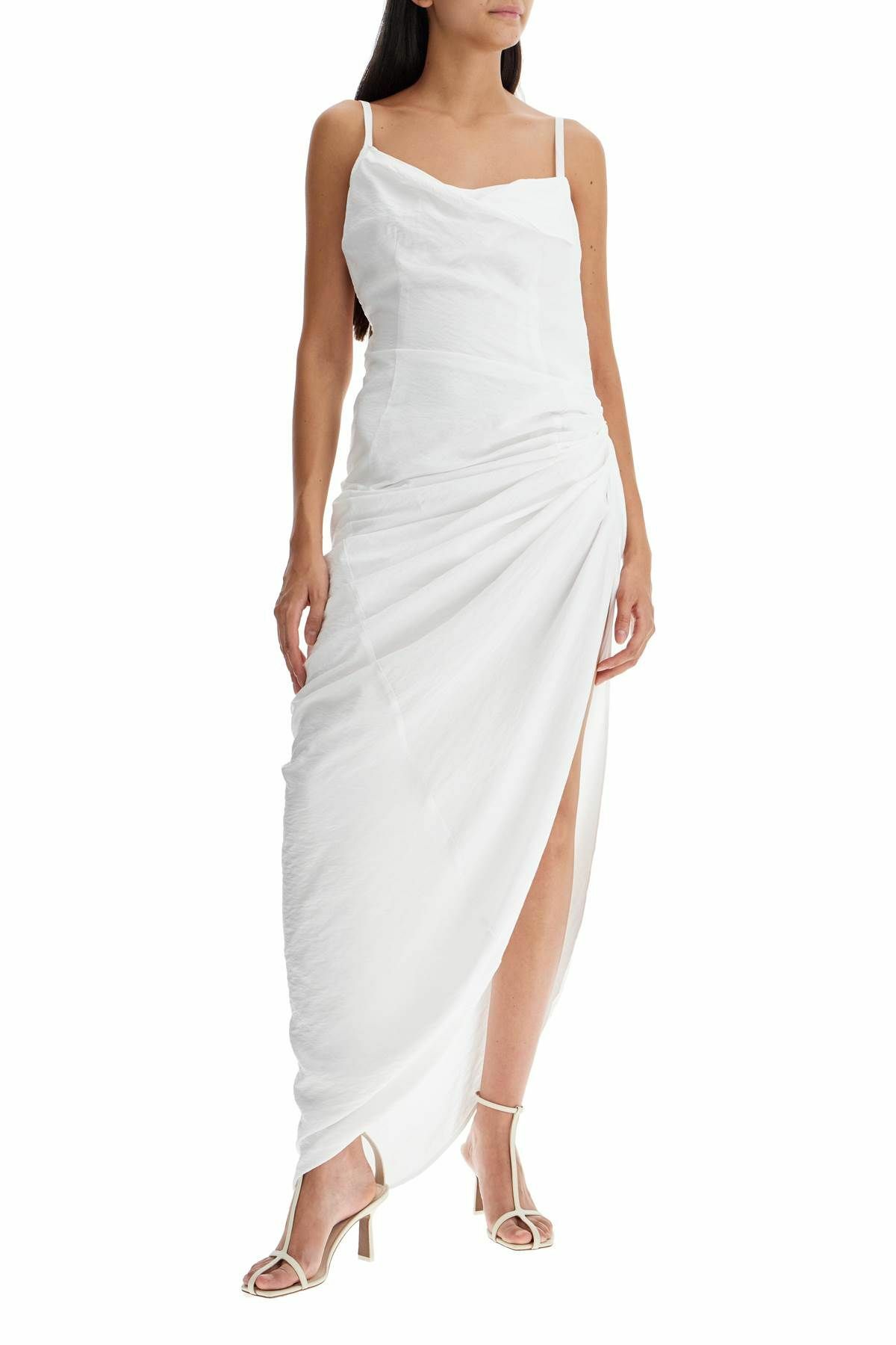 venus asymmetrical dress OZLANA SS2303 Venus Rises Contrast Midi Dress M