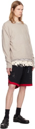 MASTERMIND WORLD Black Basket Shorts