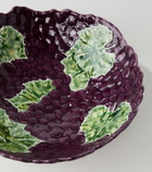 Bordallo Pinheiro Grapes earthenware salad bowl