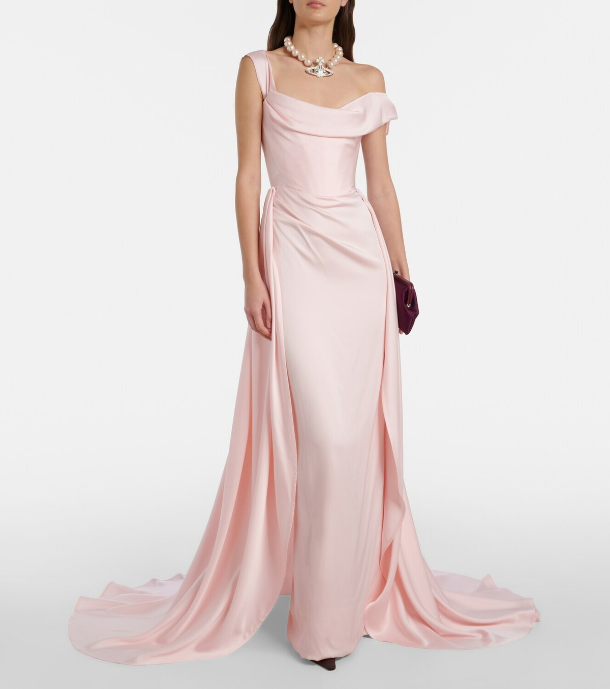 Vivienne Westwood Nova Grace draped asymmetric gown