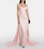 Vivienne Westwood Nova Grace draped asymmetric gown
