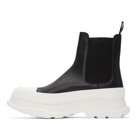 Alexander McQueen Black Tread Slick Chelsea Boots