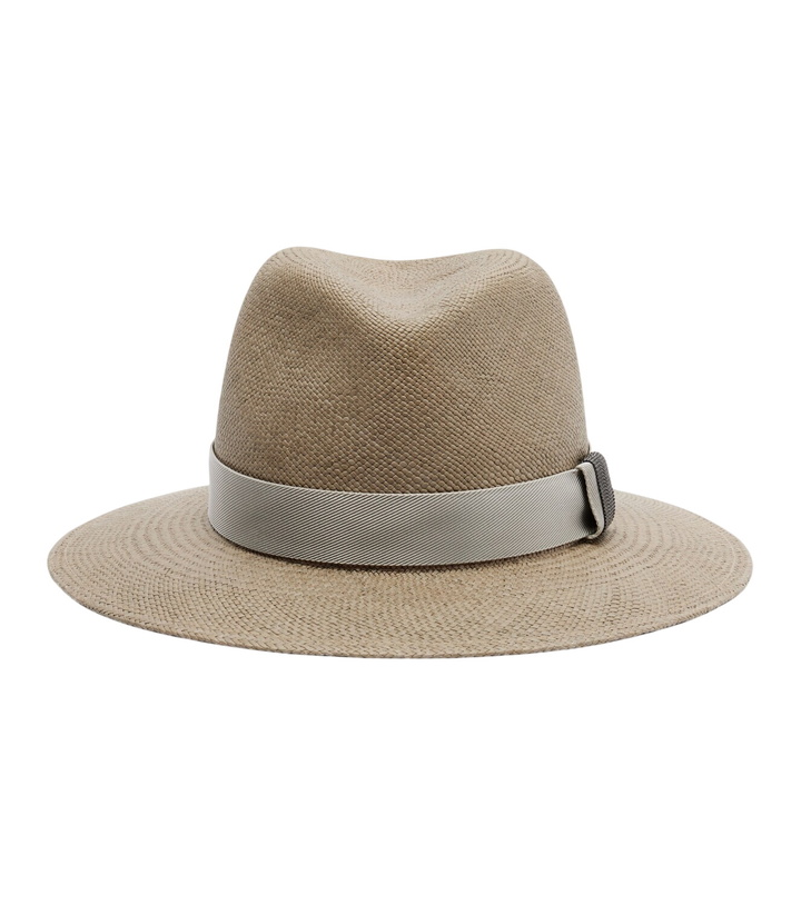 Photo: Brunello Cucinelli Straw fedora hat