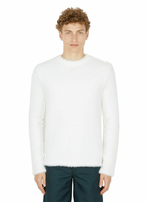 Photo: Fluffy Sweater in White