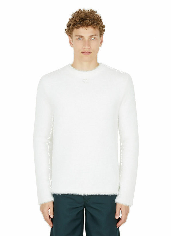 Photo: Fluffy Sweater in White