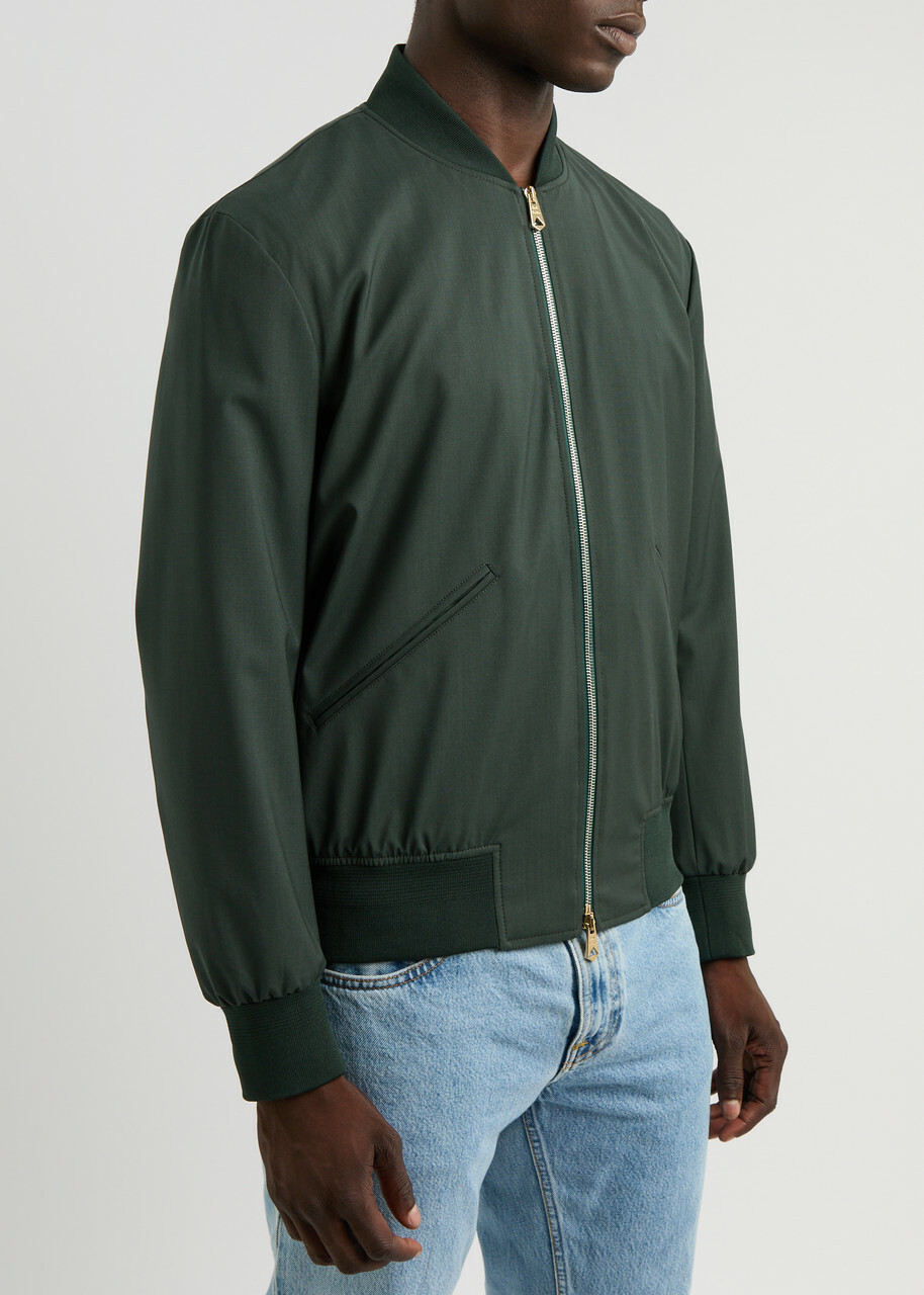 Paul Smith Wool Bomber Jacket Khaki Paul Smith
