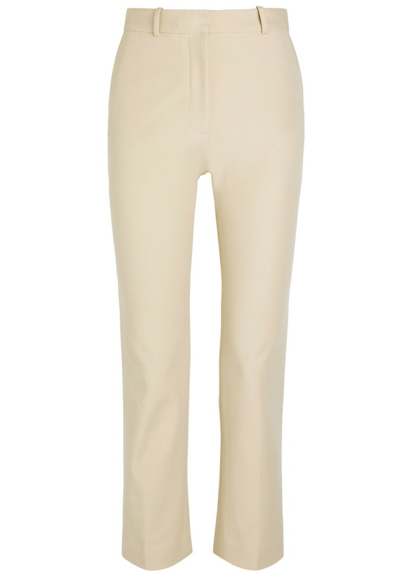 Photo: Joseph Coleman Straight-leg Stretch-cotton Trousers Cream