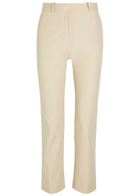 Joseph Coleman Straight-leg Stretch-cotton Trousers Cream