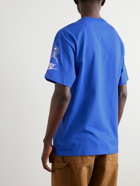 Nike - Sportswear Printed Cotton-Jersey T-Shirt - Blue