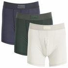 SKIMS Men's 5” Boxer Brief 3-Pack in Blue Black Multi