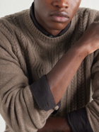 Inis Meáin - Ridges Aran Textured-Wool Sweater - Neutrals
