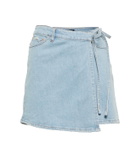 3x1 N.Y.C. Wrap denim miniskirt
