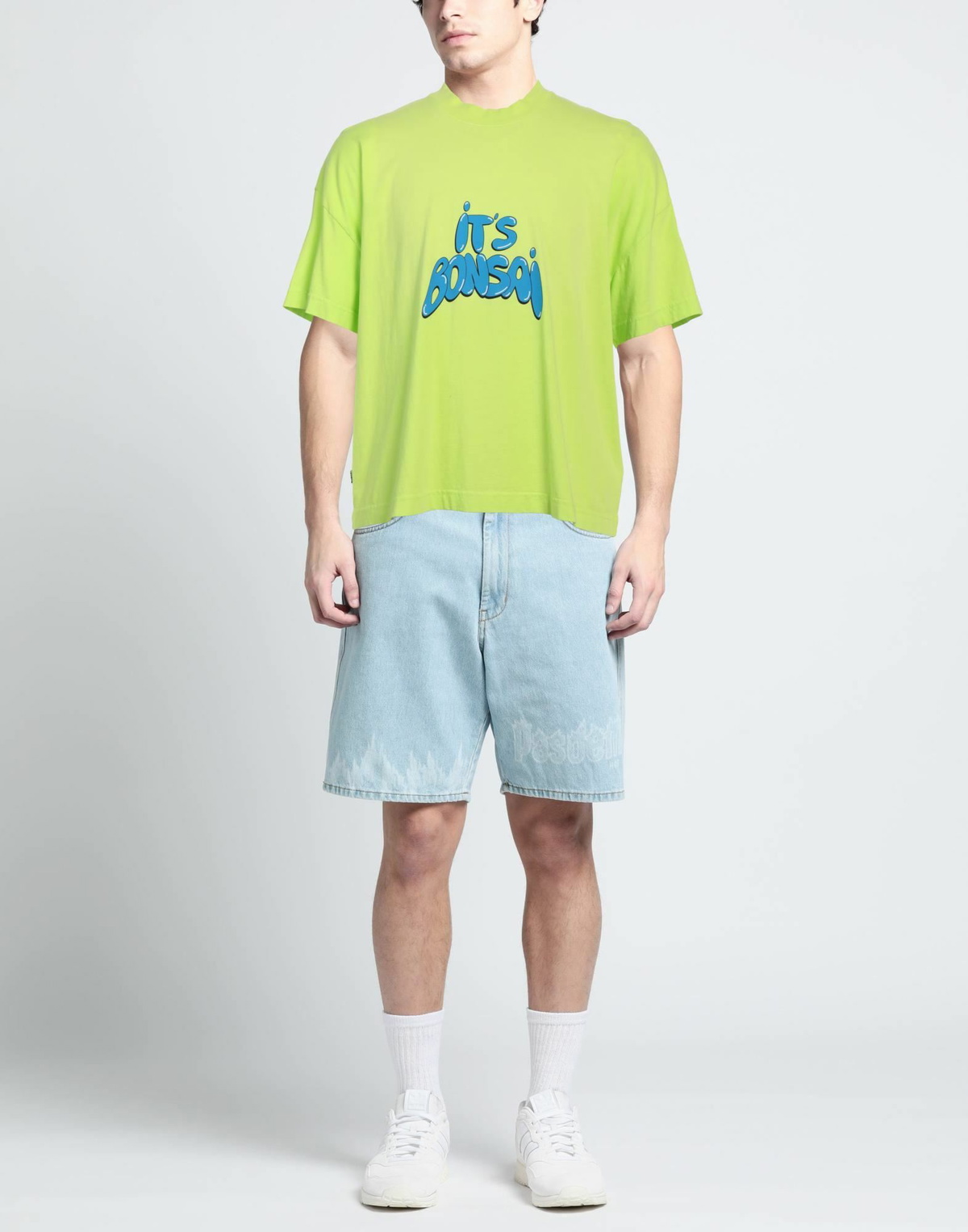 Bonsai Mens T-shirt Lime in Green