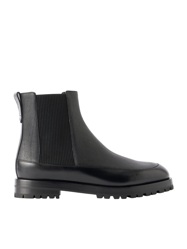 Photo: Manolo Blahnik - Elvetico Manny Full-Grain Leather Chelsea Boots - Black
