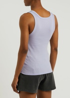 Colorful Standard Ribbed Stretch-cotton Tank Lilac