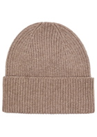 Colorful Standard Ribbed Wool Beanie - Brown - One Size