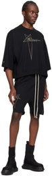 Rick Owens Black Champion Edition Beveled Pods Shorts