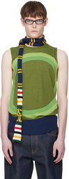 Edward Cuming Green Vortex Tank Top