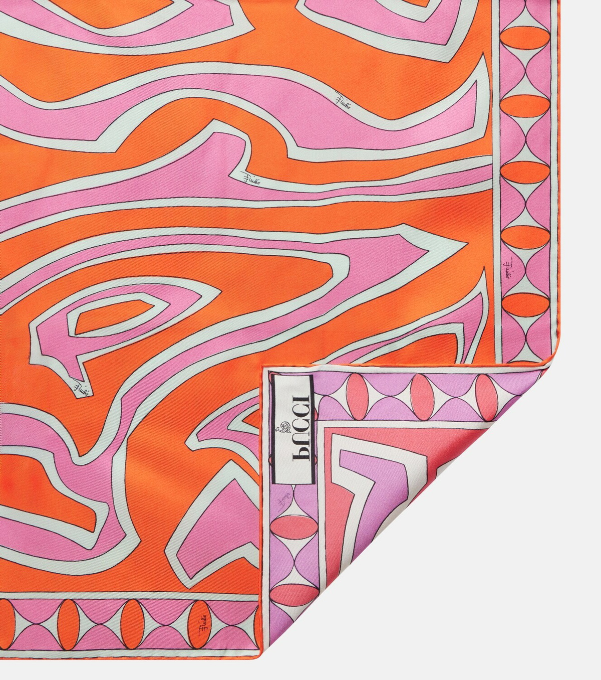 Pucci Labirinto silk twill scarf