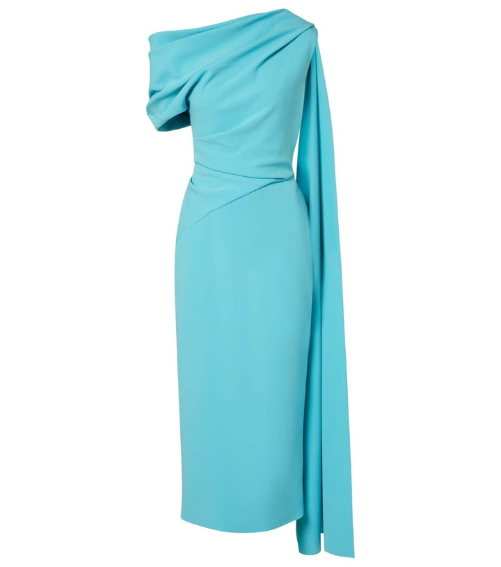 Photo: Roksanda Maite caped crêpe midi dress