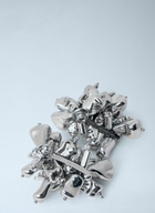 Dries Van Noten Sculptural Metal Earrings