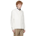 Dunhill White Cotton Silk Gabardine Work Jacket