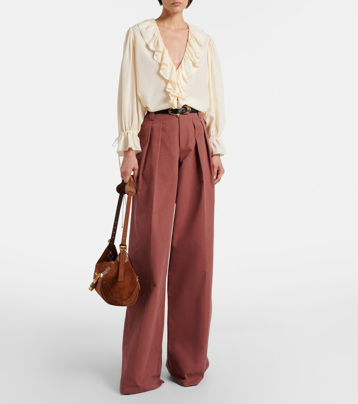 Chloé Cotton wide-leg pants