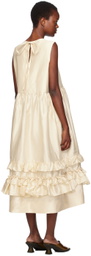 Cawley Off-White Genevieve Midi Dress