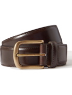 ANDERSON & SHEPPARD - 3.5cm Leather Belt - Brown