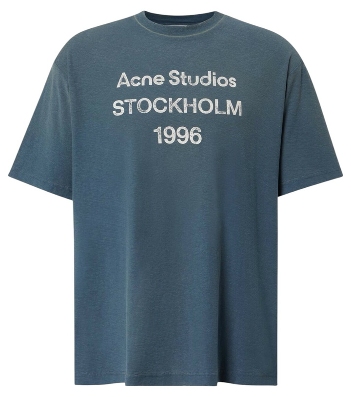 Photo: Acne Studios Logo cotton and hemp T-shirt