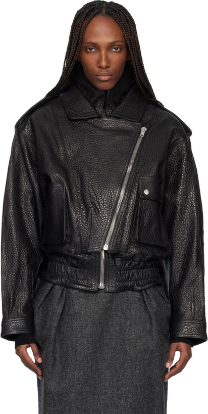 Photo: Isabel Marant Black Aneli Leather Jacket