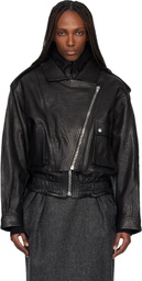Isabel Marant Black Aneli Leather Jacket
