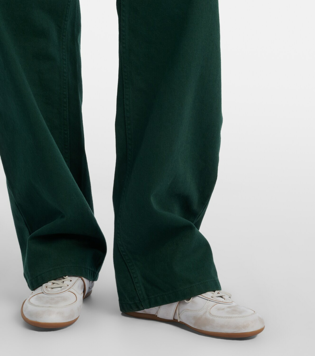 Miu Miu Cotton gabardine straight pants