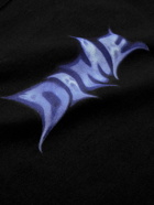DIME - Ghostly Logo-Print Cotton-Jersey T-Shirt - Black