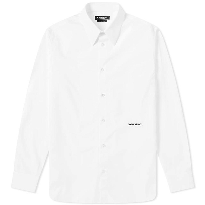 Photo: Calvin Klein 205W39NYC Embroidered Classic Shirt Optic White