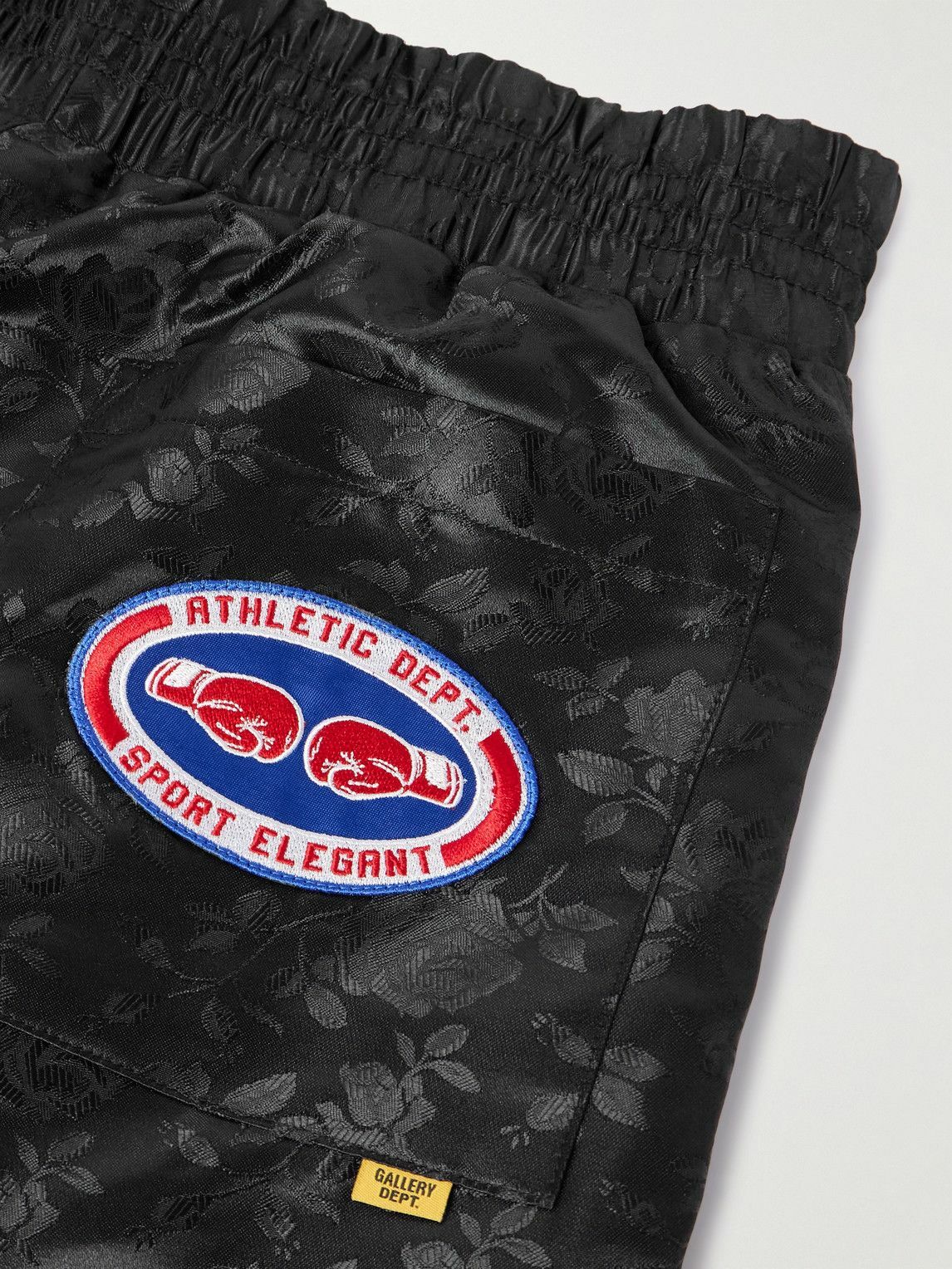 Gallery Dept. - Boxing Straight-Leg Appliquéd Satin-Jacquard