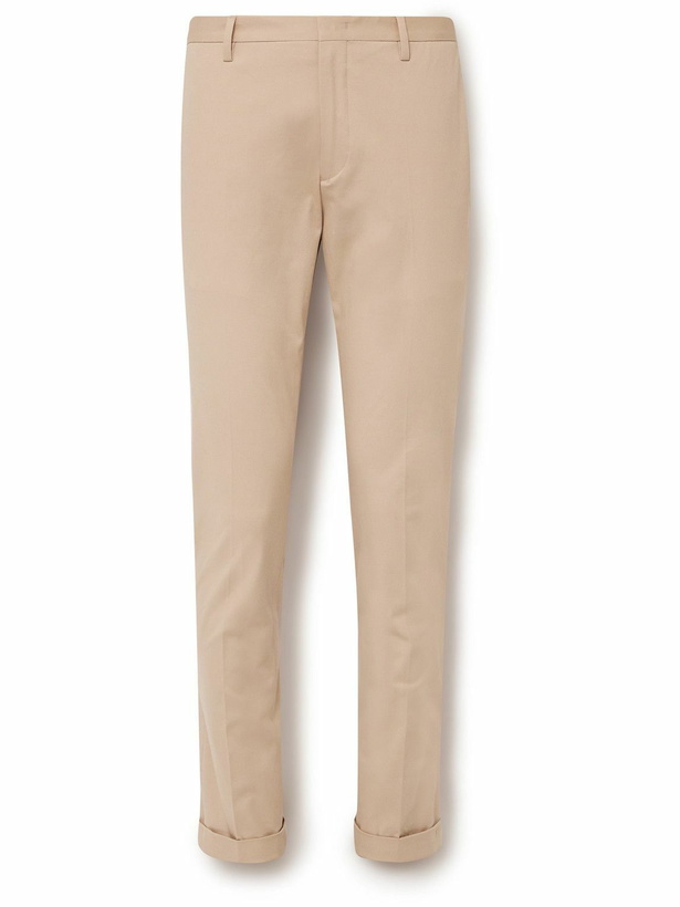 Photo: Paul Smith - Slim-Fit Cotton-Blend Twill Trousers - Neutrals