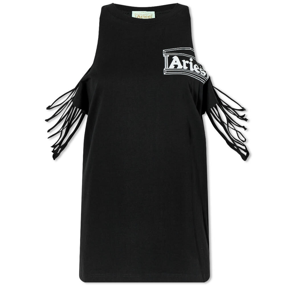 Photo: Aries Women's Slashed Shoulder Temple Vest in Black
