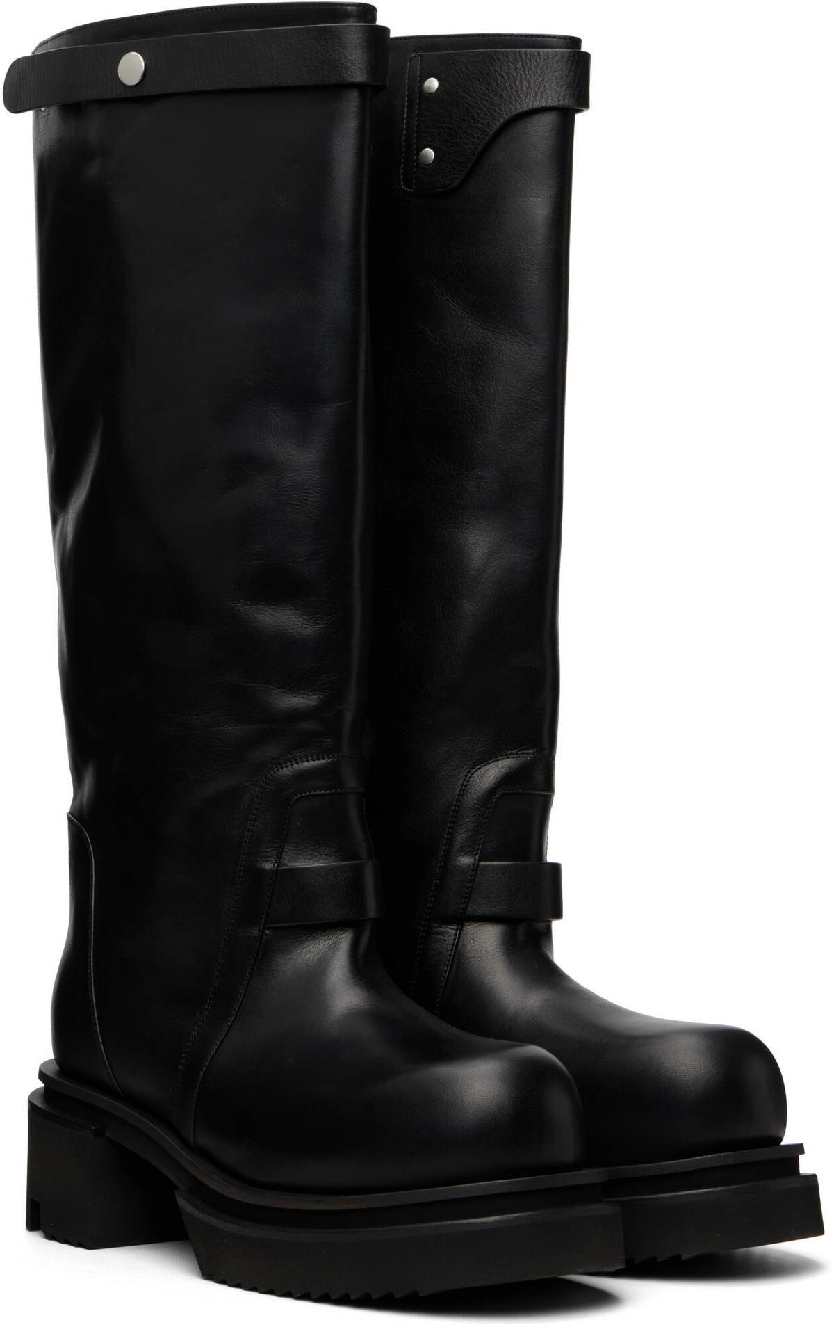 Rick Owens Black Tower Naska Bogun Boots