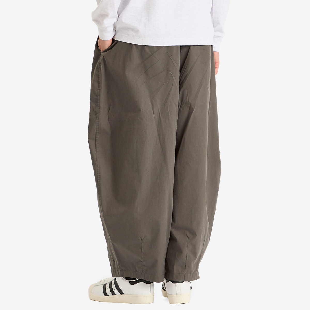 Anglan Men's Essential Easy Balloon Trousers in Grey 