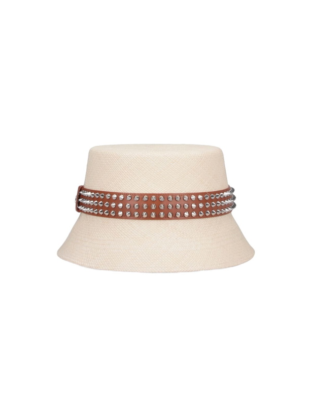 Photo: Christian Louboutin bobino Spikes Panama Bucket Hat