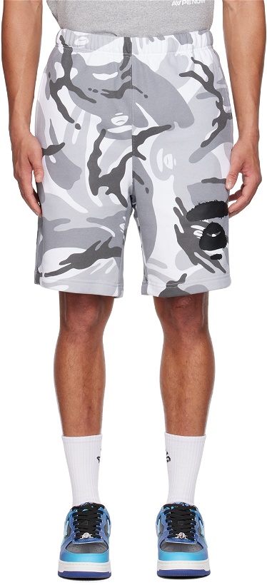 Photo: AAPE by A Bathing Ape Gray Camouflage Shorts