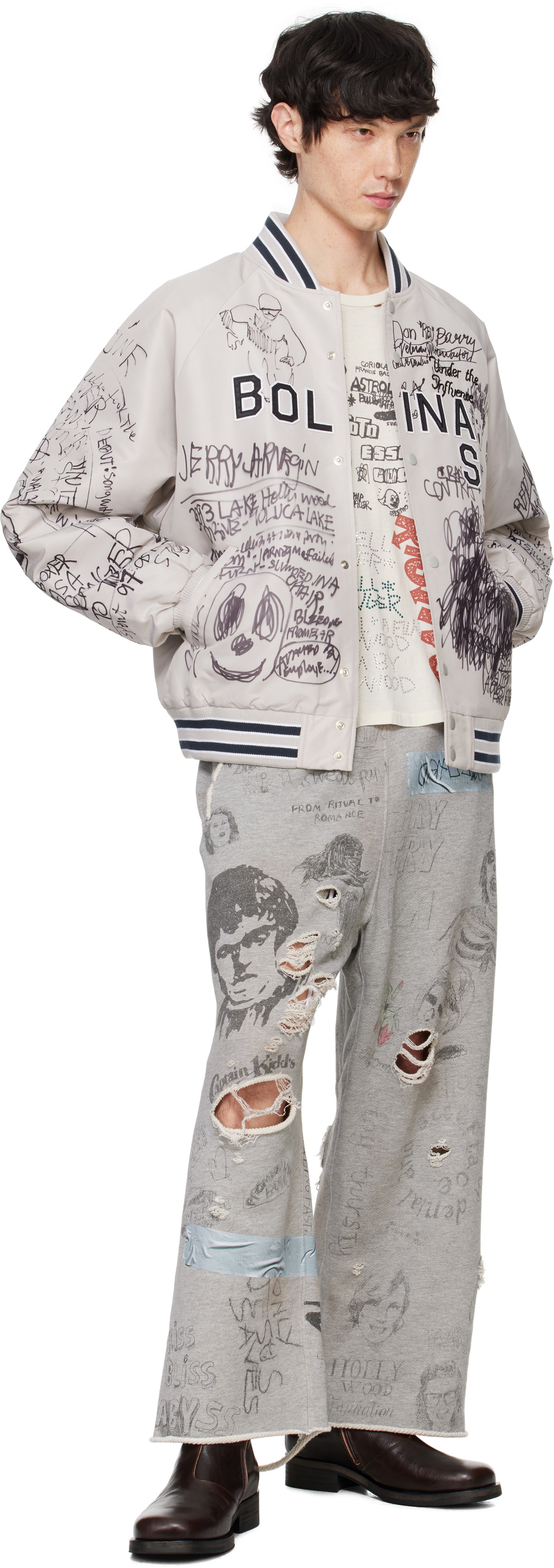 PALY Gray 'Bolinas' Bomber Jacket