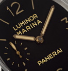 Panerai - Luminor Marina 1950 3 Days Acciaio 47mm Stainless Steel and Leather Watch, Ref. No. PAM00422 - Black