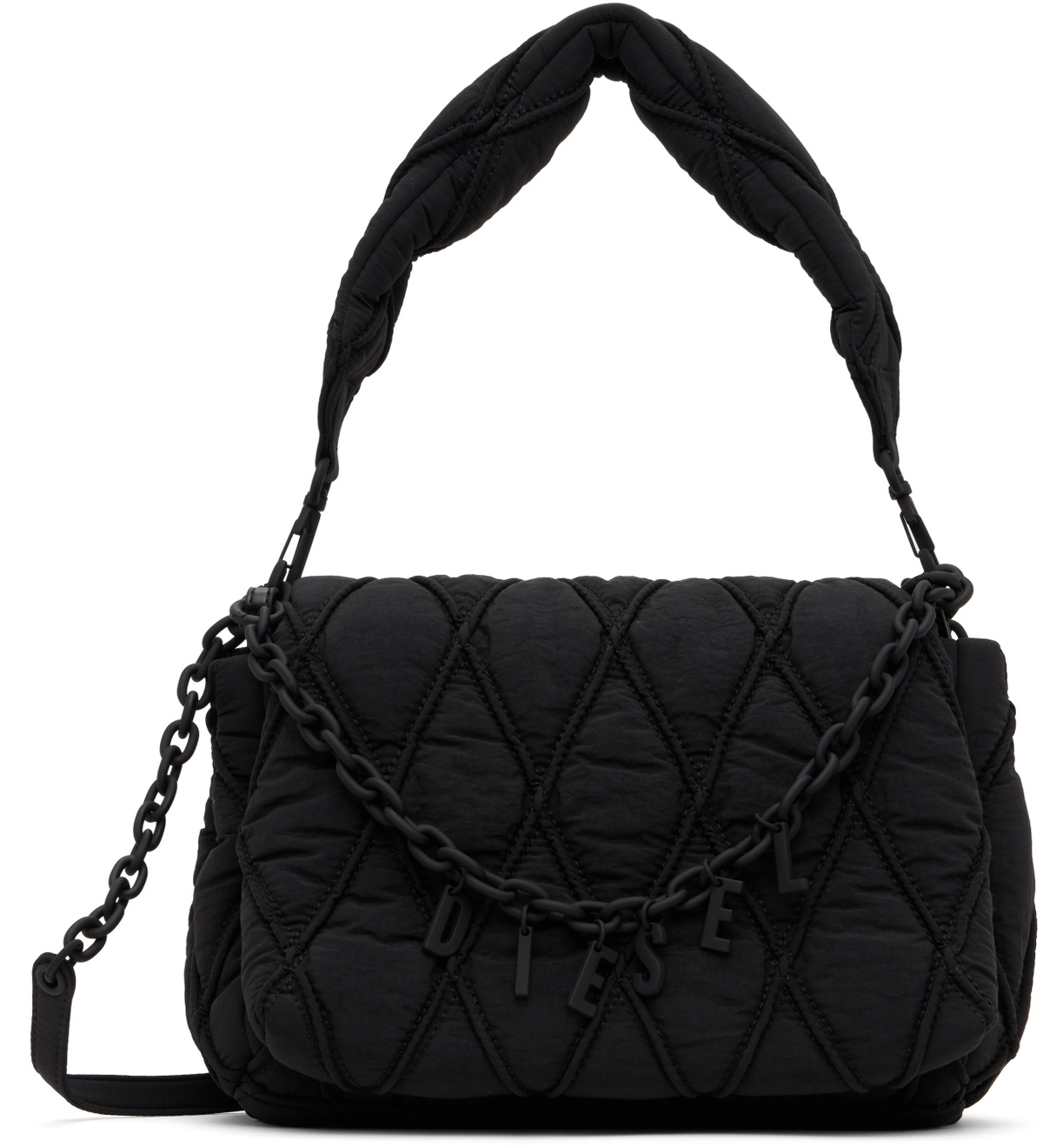 Diesel Black Charm-D Shoulder M Bag