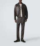 Wales Bonner Time leather jacket