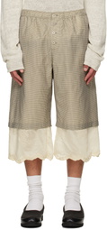 OUR LEGACY Beige Frill Shorts