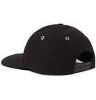 AMI - Logo-Appliquéd Cotton-Twill Baseball Cap - Black